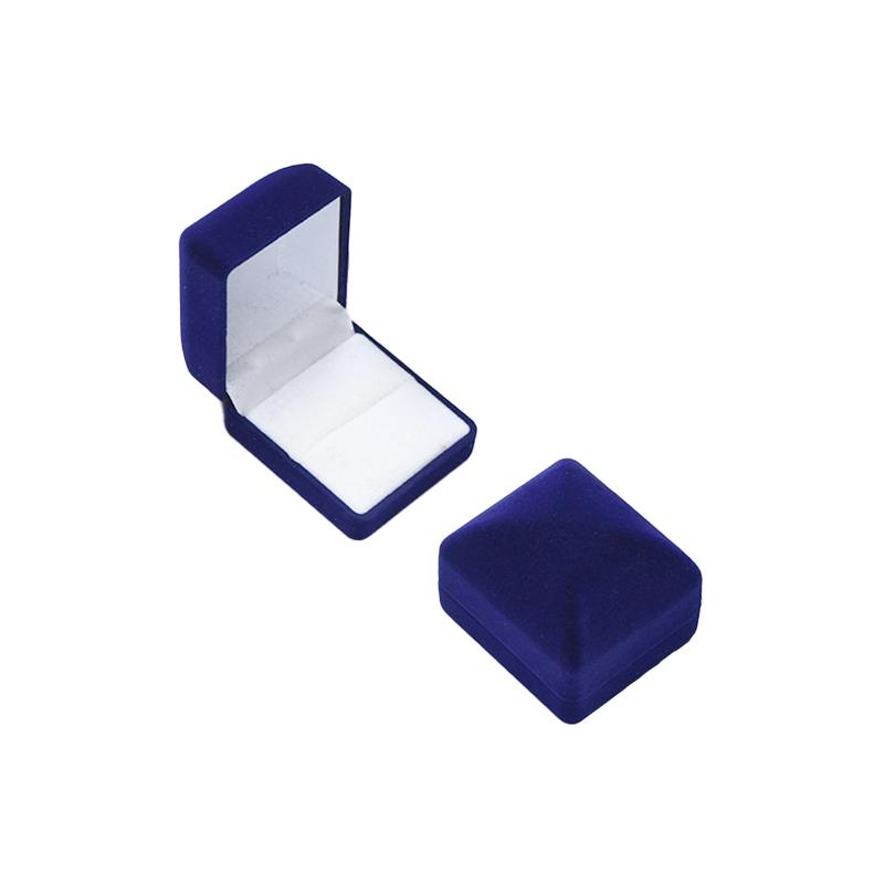 1Pc Jewelry Case Solid Color Wedding Fashion Velvet Storage Organizer Showcase Ring Box Engagement Gift