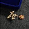 Heren Broche Retro Kleine Bij Legering Broche Kraag Pin Dubbel Gebruik Shirt Pak Accessoires Vrouwelijke Retro Zilver