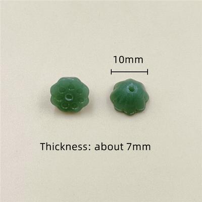 10x7mm 50PCS Lotus DIY Handmade Accessories Earrings Glass Crystal Loose Beads DIY Bracelets Necklace Pendant Jewelry Accessories