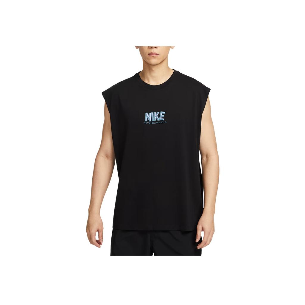 Nike Comfortable Fashion Versatile Soft Sleeveless Tank Top Men Tops Black HJ3691-010