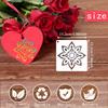 Retro Floral Mandala Stencil Template for Art Journals and Graffiti - PET Plastic Ruler