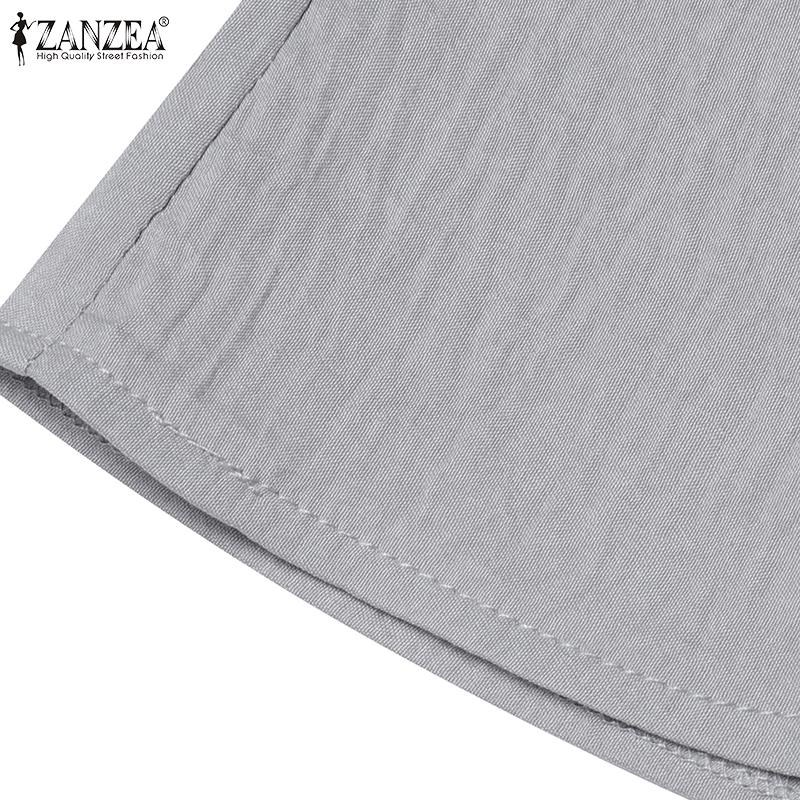 ZANZEA Women Sets Sleeveless Strap Irregular Tank Tops and Casual Pants Suits