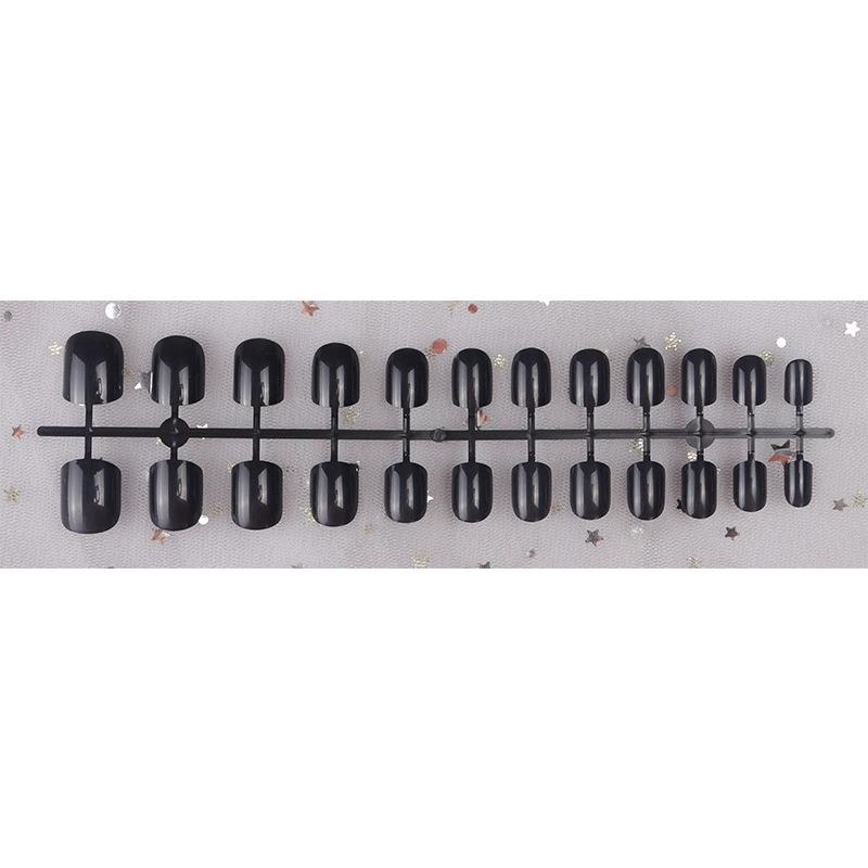 

Короткий квадратный ноготь, белый, без уплотнительной полоски, большой детский ноготь, съемный накладной ноготь