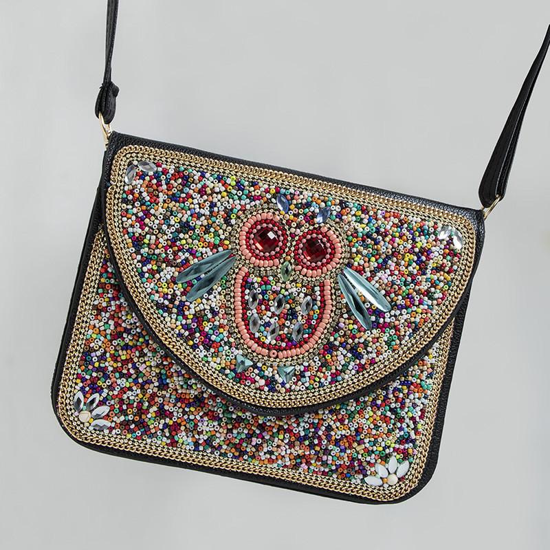 Bohemian Style Crossbody Bag With Shell Decoration For Daily Casual Wear