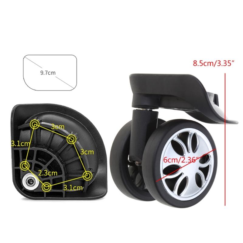 Durable Replacement Luggage Wheels Repair Your Suitcase with Smooth 360° Rotation Parts Accessories