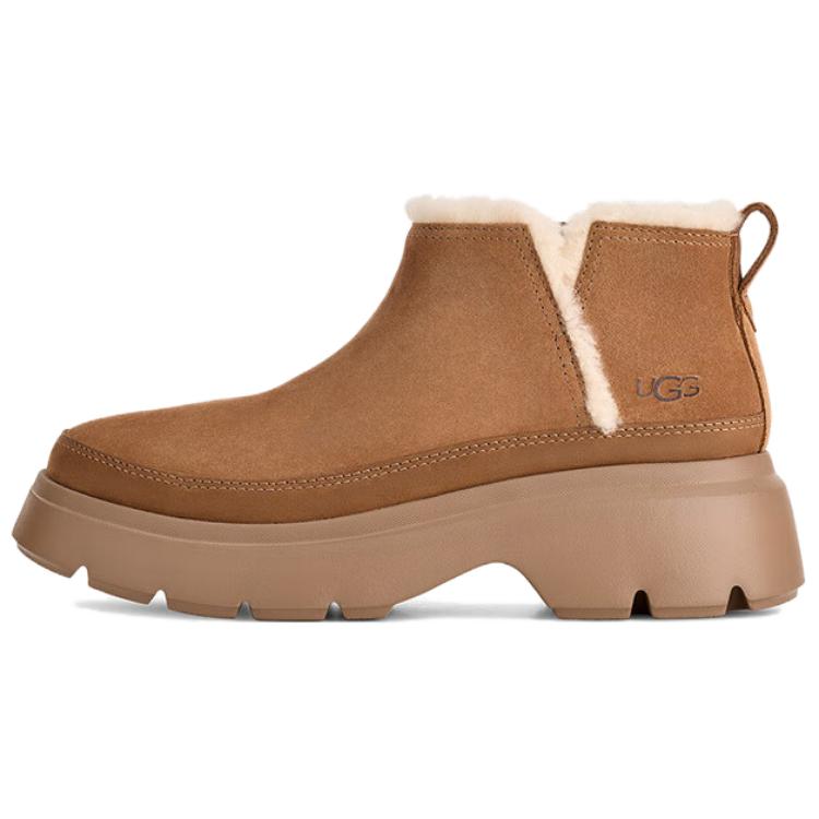 UGG Calimuze Ultra Mini Slip On Comfortable Fashion Snow Boots Women boots Brown 1174495-CHE