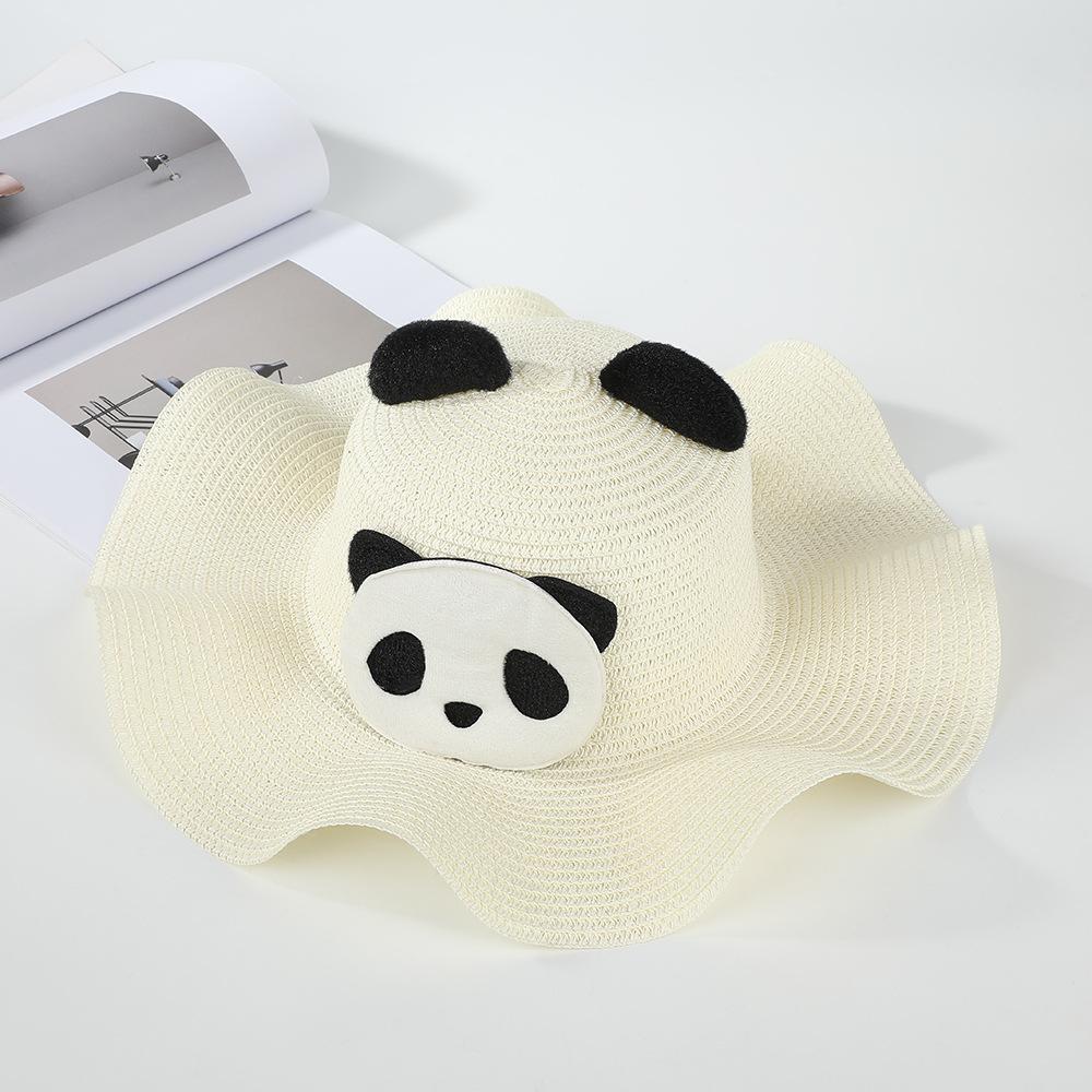 1 Stück Cartoon-Panda Outdoor-Sonnenhut für Erwachsene und Kinder, Stilvoller Sonnenschutzhut für Outdoor-Ausflüge, Urlaubsgeschenk