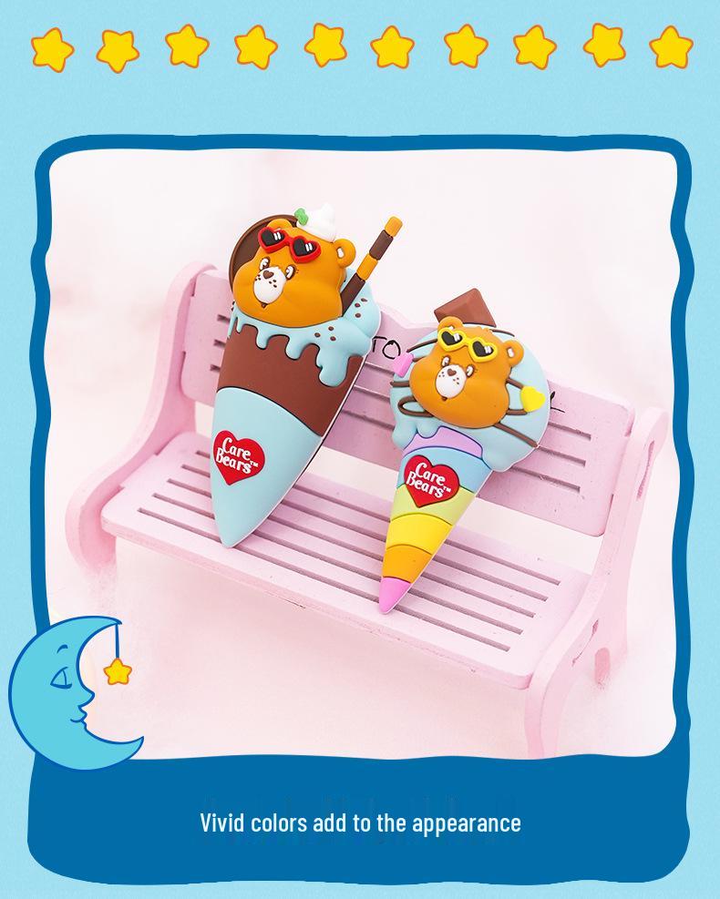 Care Bears Love Bear Ice Cream Fridge Magnet - Cute Cartoon Mint Cookie Design