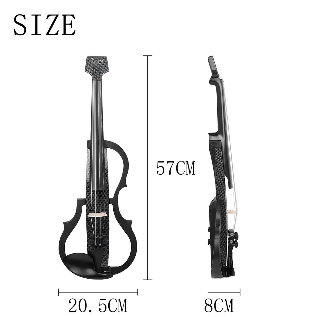 IRIN AU-10 Intelligent 4/4 Silent Electroacoustic Violin Carbon Fiber Body ABS Wrap with Accessories Stringed Instruments