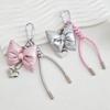 Stylish Heart Bowknot Keychain Pendant Suitable for Women's Handbags Phone Case Purses Adding Style to Your Accessories