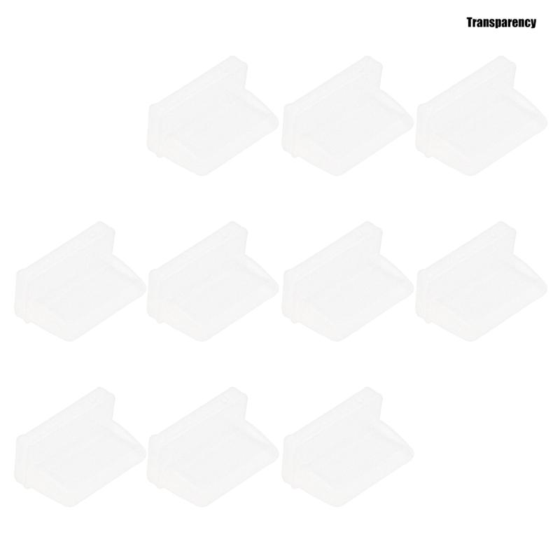 10pcs USB Port Cover Flexible USB Interfaces Dustproof Cap Silicone Protectors for Electronic Devices Dust Plugs