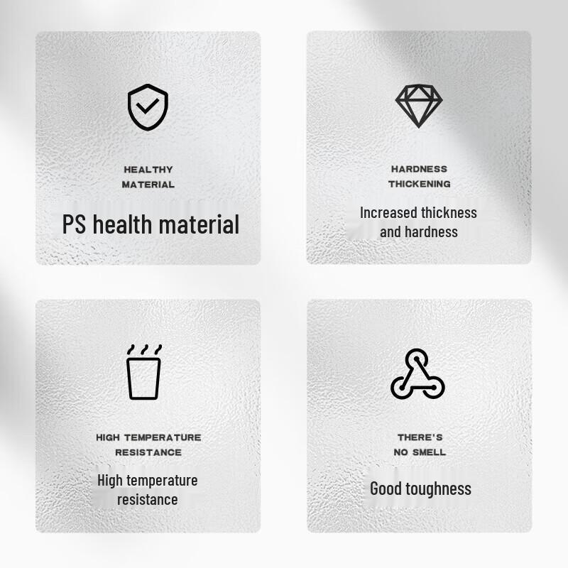 BOUSSAC 300ml Disposable Hard Plastic Cups (100-Pack)