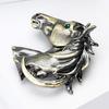 Alloy Horse Head Brooch Women Men Metal Horse Lapel Pin Animal Sweater Dress Suit Clothing Accessories Jewelry Gift
