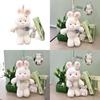 Lollipop Cute Balloon Candy Bow Rabbit Plush Doll Pendant With Beads Fragrance