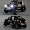 Toy Car 1/24 Land Rover Defender Six Wheels Off Road Pickup Car Model,Pull Back Diecast Truck Collectible Truck with Sounds  Lights for Kids Adults