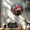 Tin Sign Wall Art 8 Inch Round Metal Poster for Home Bar Kitchen Gift