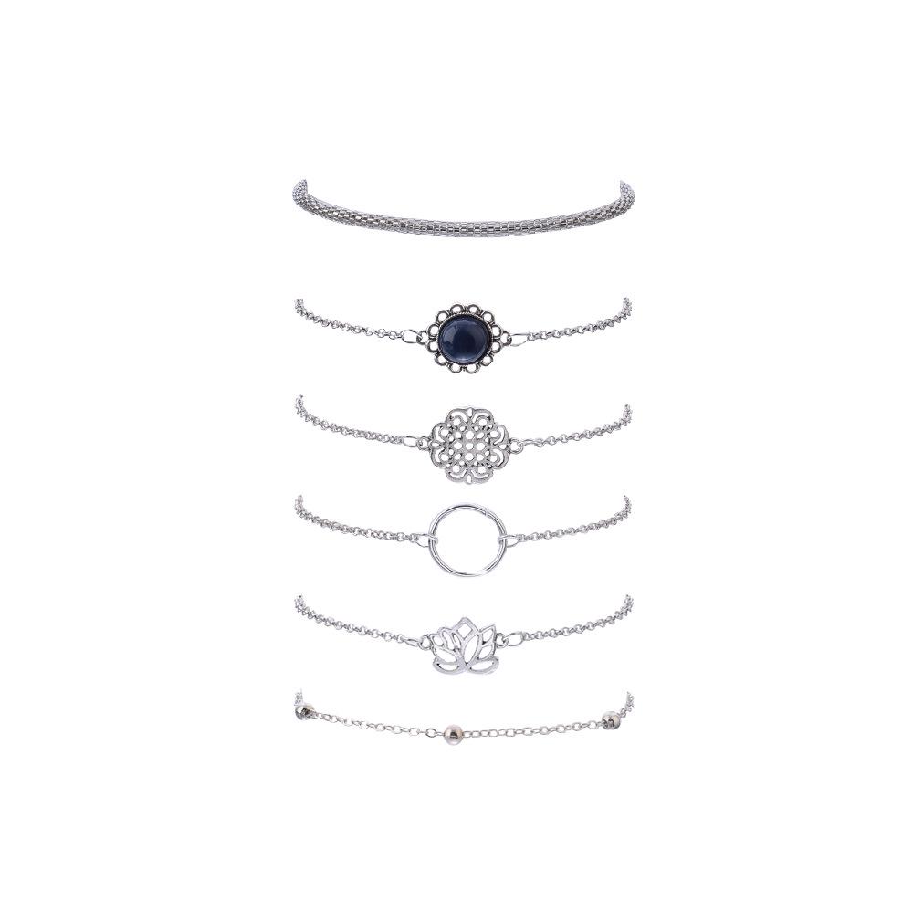 Elegant Lotus Leaf Bead Necklace & Bracelet Set