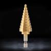Hex Shank Hole Cutter Titanium Coated Step Drill Bit Set Durable Cone Bits  Wood