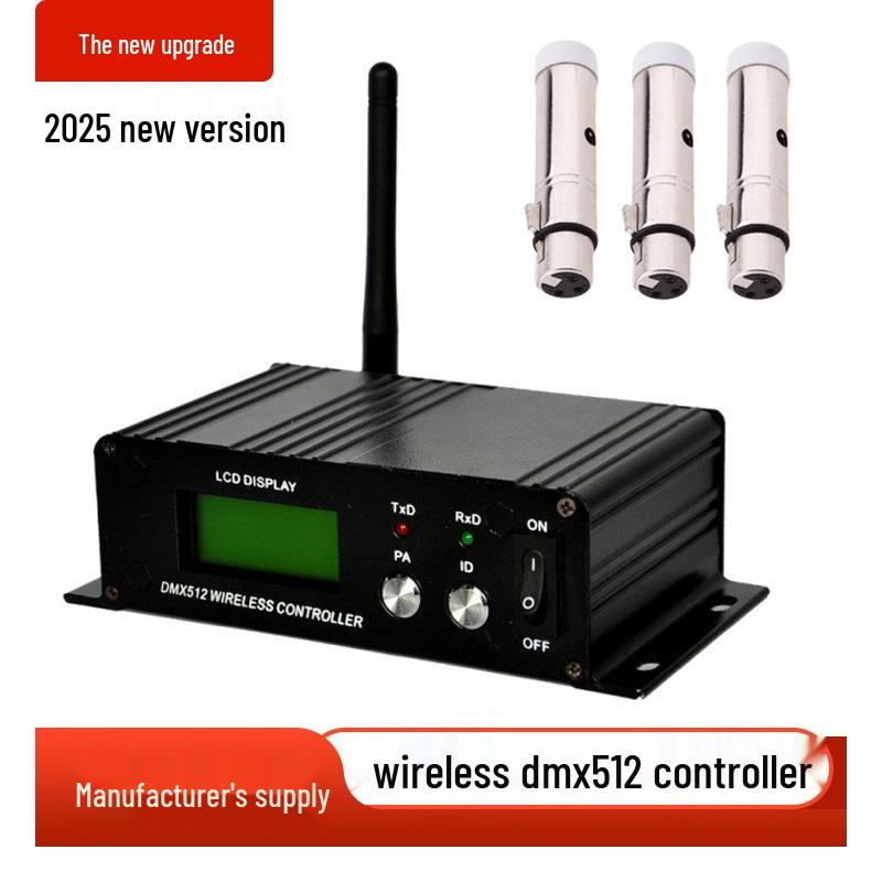 Amplificator și Distribuitor de Semnal Wireless DMX512 cu 8 Canale pentru Lumini de Scenă