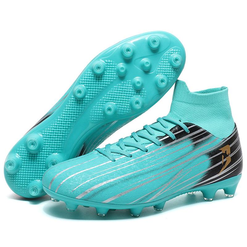 New High-Top Student Football Shoes with Long And Broken Pins for Training And Matches Professional  Youth Sports Shoes