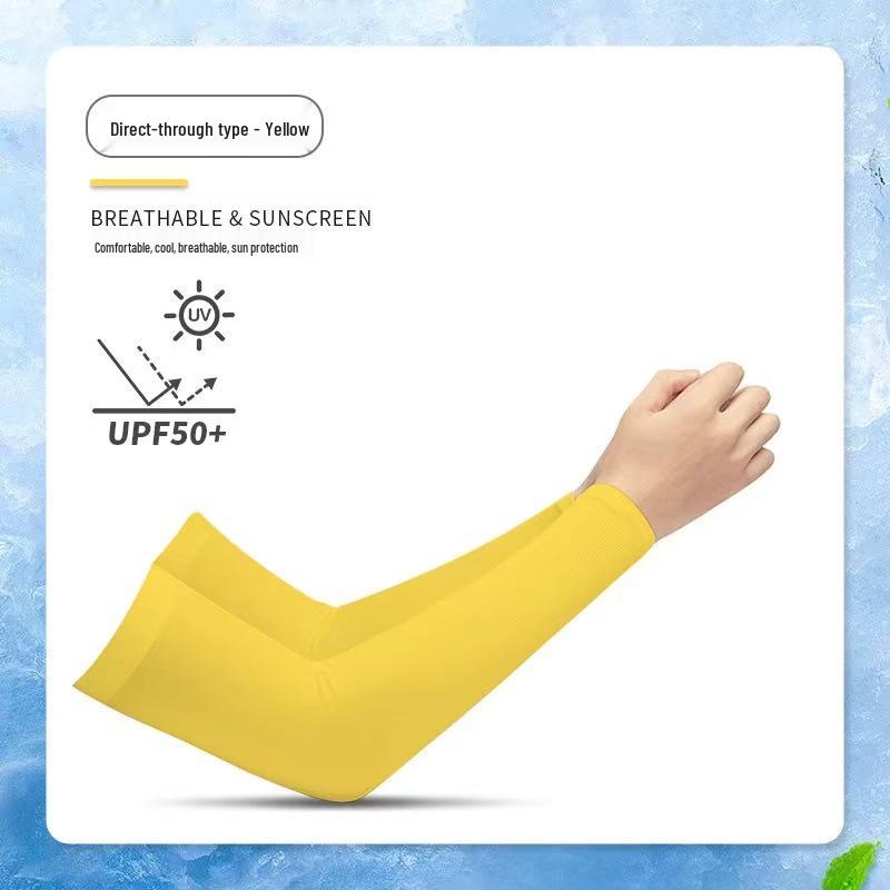 Ice Silk Anti-UV Sun Protection Sleeves for Men & Women – Cool Arm Covers for Driving