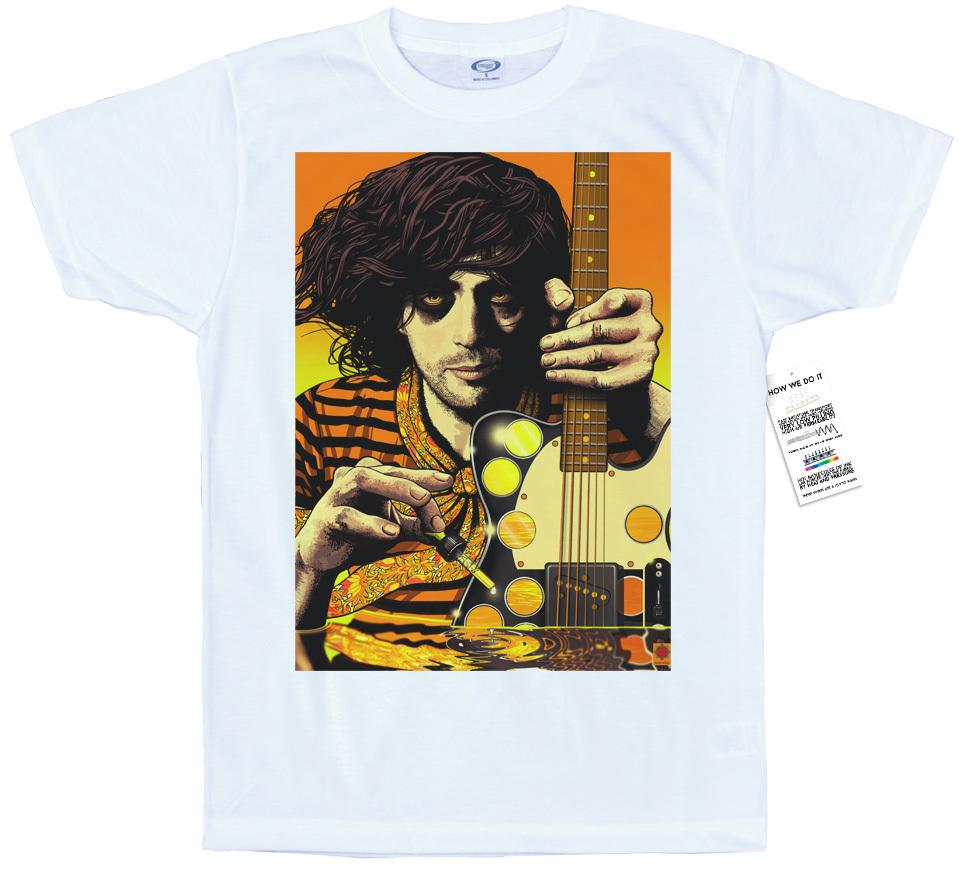 Unisex Graphic T-shirt Syd Barrett in the acid sea T shirt Artwork by rosenfeldtown,Unisex,gift,Top
