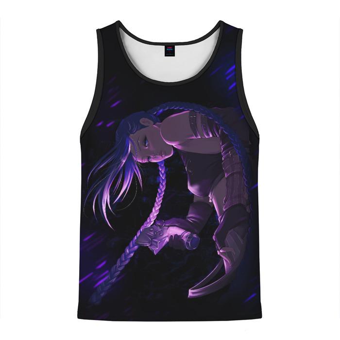 Anime League of Legends Jinx Graphic 3D Print Sleeveless Vest Harajuku Y2k Men’s Tank Tops