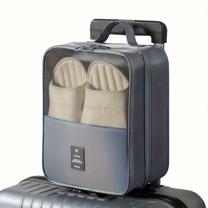 Travel Shoe Bag Holds 3 Pair of Shoes, Shoe Storage Pouch for Travel and Daily Use, Travel Suitcase Shoe Organizer