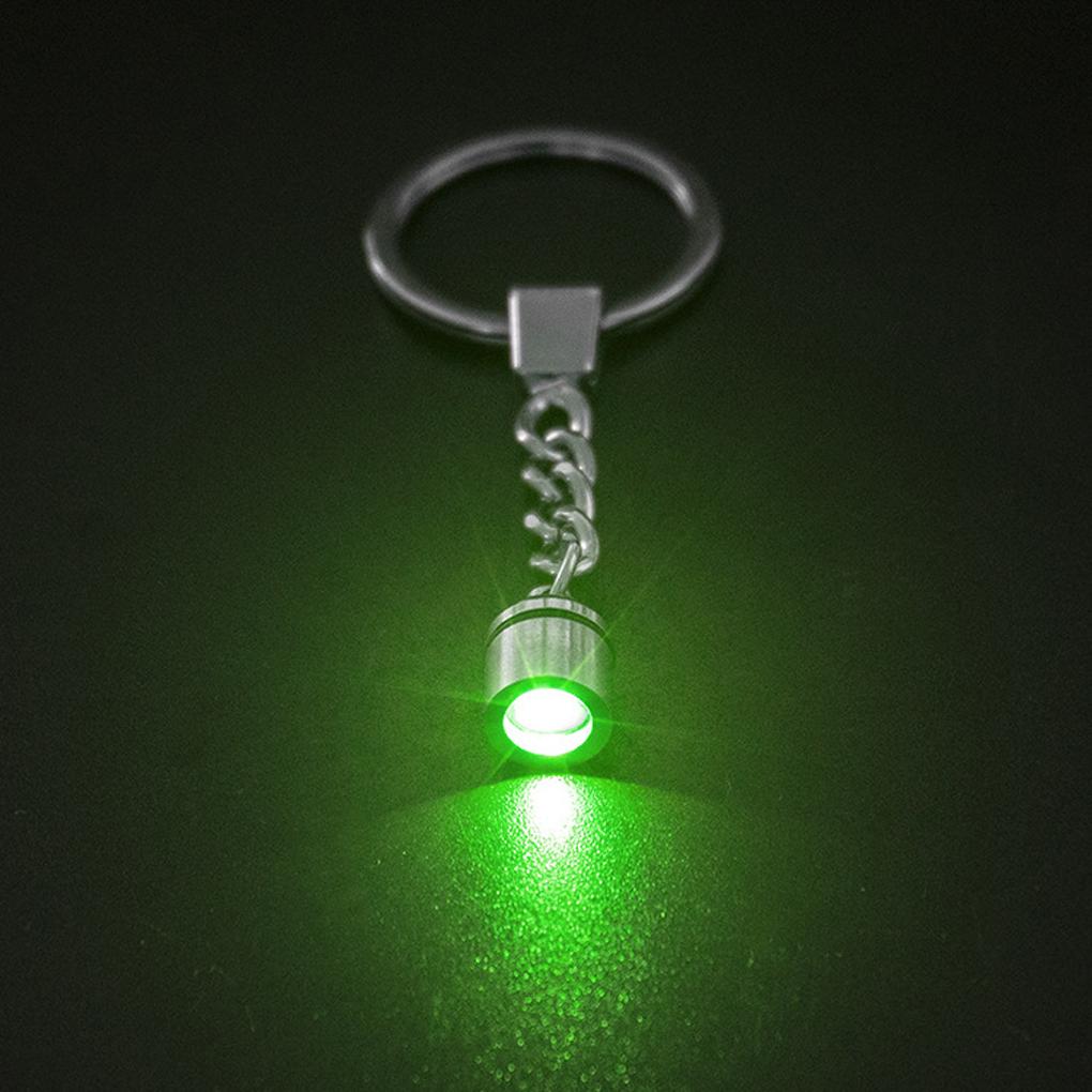 Keychain Light Zinc Alloy Portable Keyring Lamp Handbag Outdoor Key Chain Pendant Storage Battery Operated Decorative