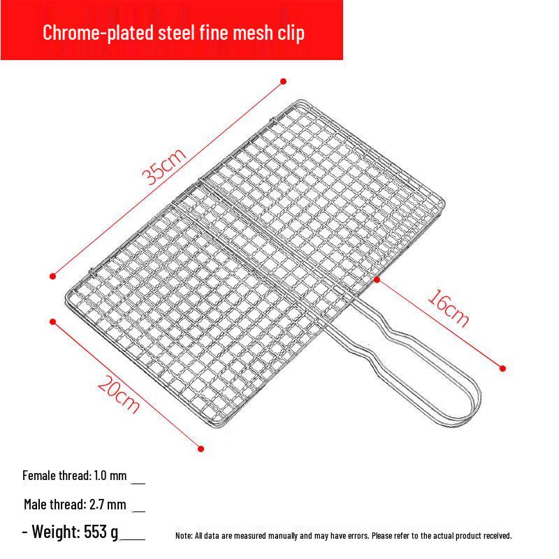 Drui en Outdoor BBQ Double-Sided Grilling Clip