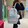 Schoolbag New Japanese Girls Backpack Lace Lace Junior High School Boys and Girls Large Capacity Wear-resistant Dirt-resistant Backpack