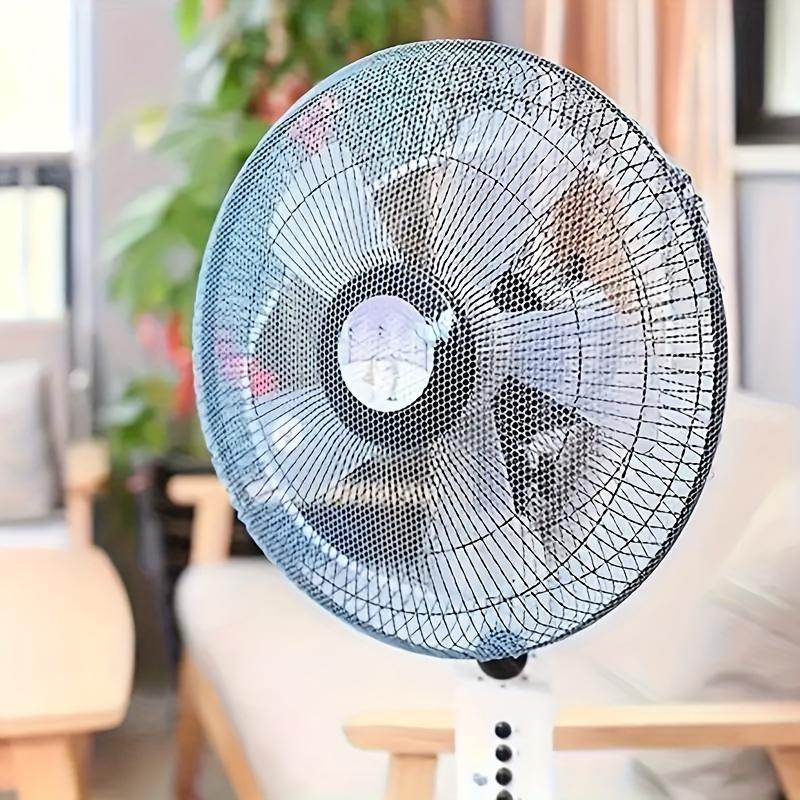 1pc Classic Adjustable Fan Dust Cover with Finger Protection - Washable Mesh Guard for Home & Office Fans, No Electricity or Battery Needed