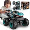 SBSG 2.4Ghz RC Monster Truck Brinquedos para Meninos, 1:20 Carros de Controle Remoto de Dinossauro com Luzes e Música, Caminhão de Acrobacias com Giro 360