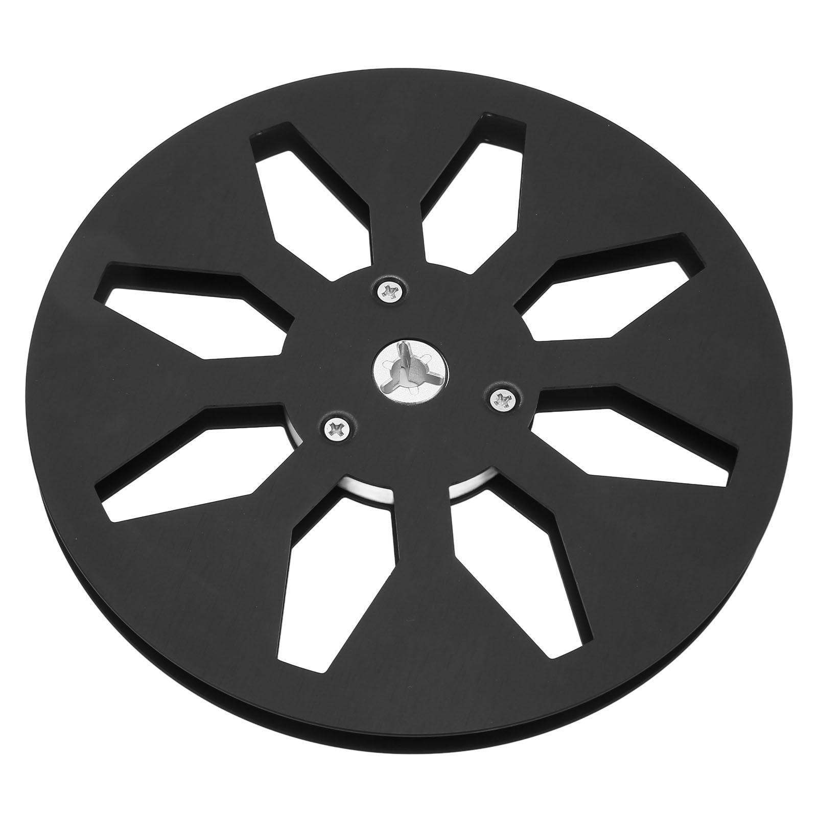 

14 7-дюймовая пустая катушка с лентой из алюминиевого сплава с 8 отверстиями, универсальная часть машины для открывания, звуковая лента пустая чёрный