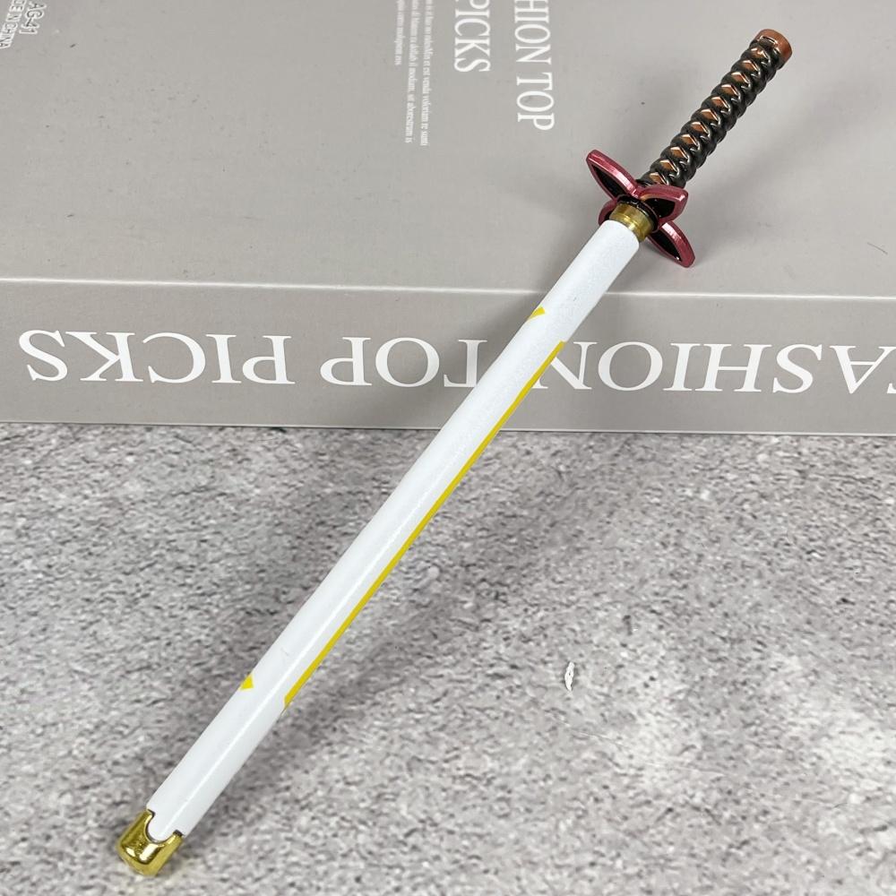 Stylo Bille Katana Anime 7,8 Pouces Sabre Shinobu Métal Katana Japonais Anime Sabre de Samouraï Stylo Sphère Présent Tanjirou