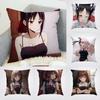 Fronha Kaguya Sama Love Is War Para Carro Sofá Decorativa Casa Estampa Dupla Face Pelúcia Quadrada Almofada de Lançamento Capa de Almofada