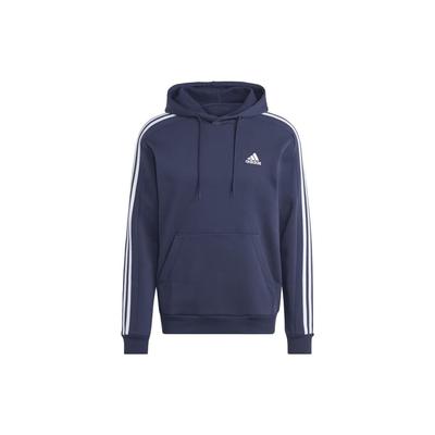 Essentials Fleece 3-Stripes Hoodie Men Hoodies Ink-Blue IJ6473