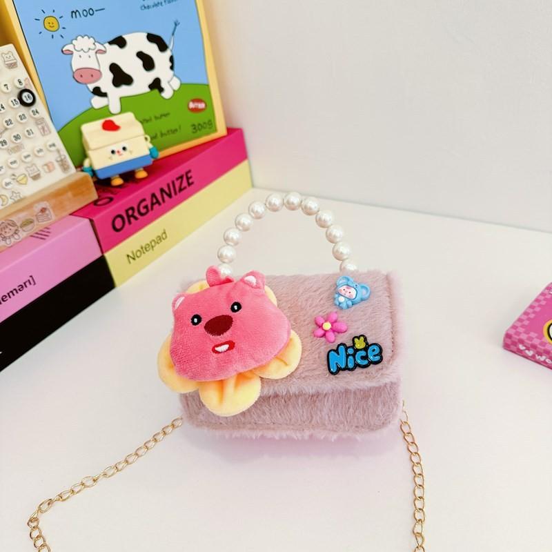 Soft Lovely Plush Shoulder Bag For Girls With Fun Cartoon Styles And Effortless Lightweight Feel