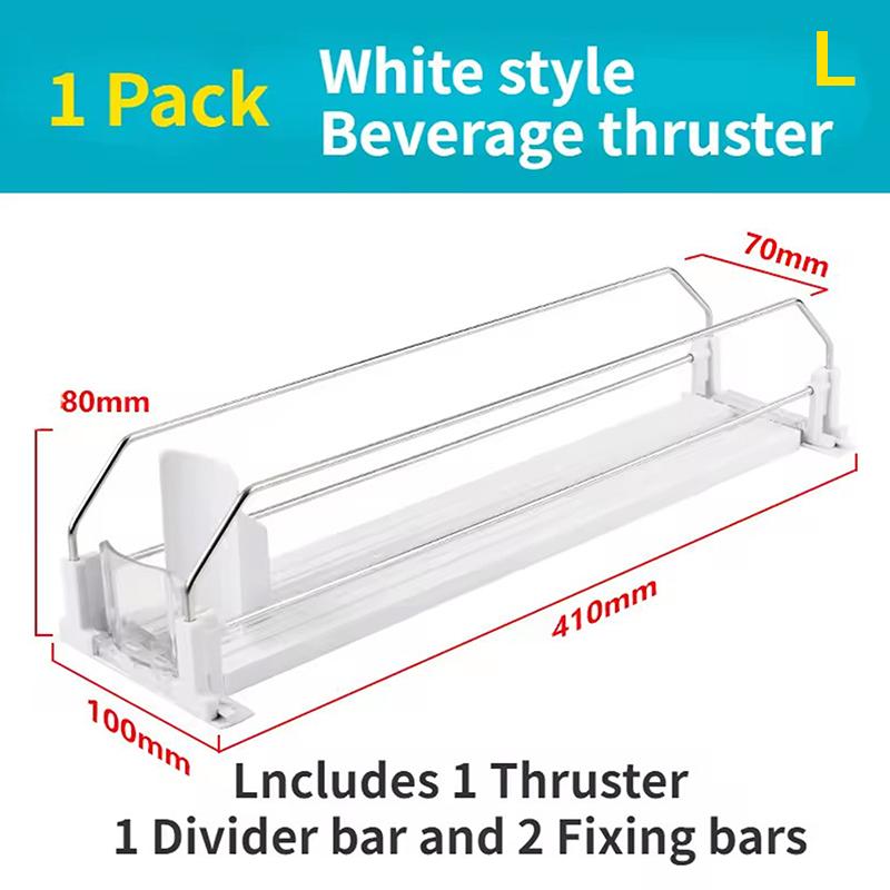 Canned Beverage Push Rack Beverage Thruster Dispenser Storage For Soda Can Self-Pushing Kitchen Counter Organizer Fridge Shelf
