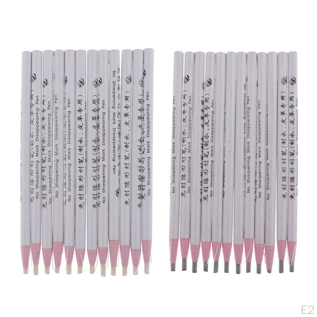 Crayon Tailleur Stylo,12 Pièces Crayons De Couleur, Stylo Marqueur En Tissu, Crayon De Marque De