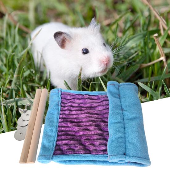 Hamster Hammock Dvouvrstvé Závěsné Odolné proti kousnutí Pohodlné Měkké na dotek Udržujte v teple Velký prostor