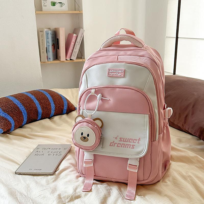 High capacity High School Students  Women's Universities  High Value Dirty Resistant Schoolbags  Primary School Students' Female Shoulder Bags