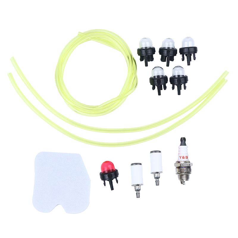1 Set grundierter Primer mit Kraftstoffleitung Vergaser Ölblase Kraftstoffpumpe Primer für Trimmer Freischneider Kettensäge Vergaser Teile