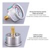 Oil Filled/Oil-Free Pressure Gauge 40Mpa/6000Psi High Pressure Pump Air Compressor Pressure Gauge M10*1 Thread M10 Gasket