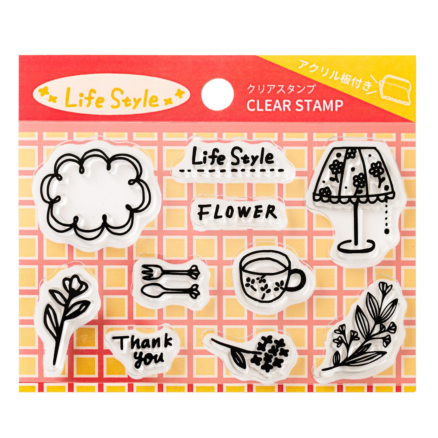 

Taiyo Tomar Mini Clear Stamp Set Life style SCLR-05
