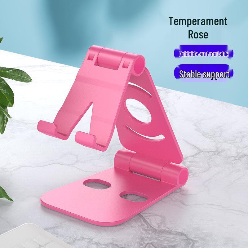 Double Foldable Portable Phone & Tablet Stand: Multifunctional & Creative Gift for Desktop & Live Streaming.