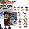 3d Red Crystal Ornament Set Ideal For Christmas Trees, Commemorative Gifts, Room Decor, And Plastic Christmas Baubles