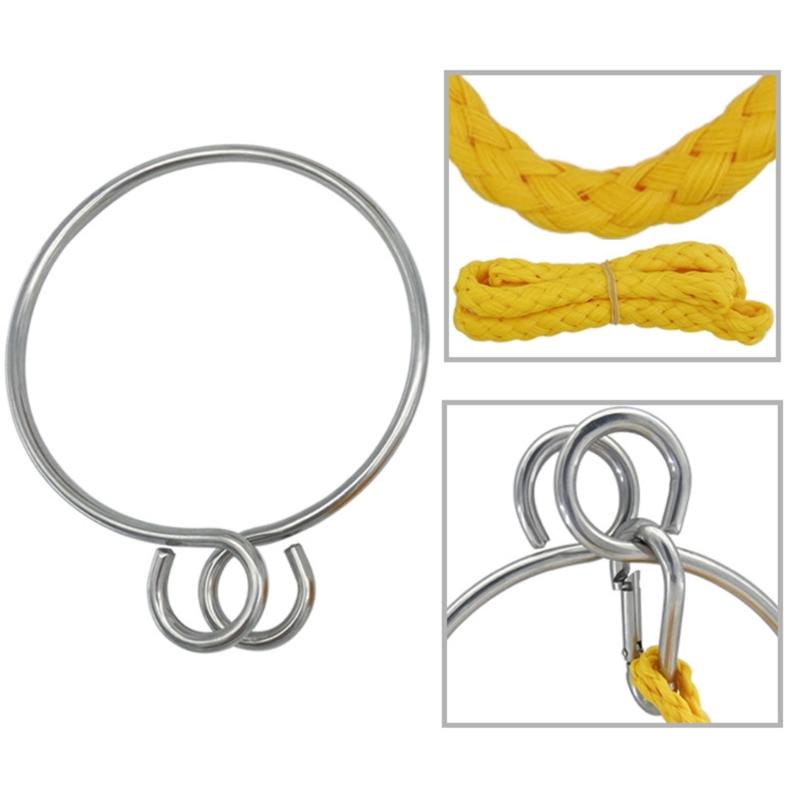 Stainless Steel Boat Sailing Anchors Rings Set Marine Anchors Retrieving System Rings Rope Marine Accessories Quick Install