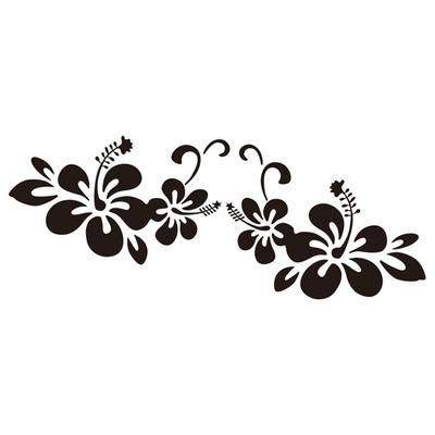 Hozilen Blomma Bilkarossdekal, Bilkaross Blommklistermärke, Reptålig Dekorativ Klistermärke -
