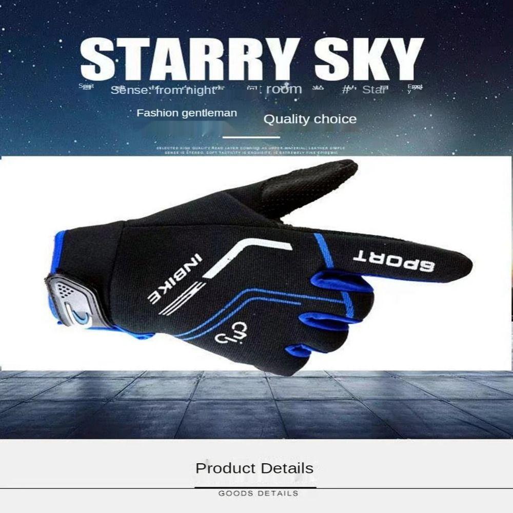 Breathable Cycling Gloves One Size Fits All Full Finger Road Riding Gloves  Women